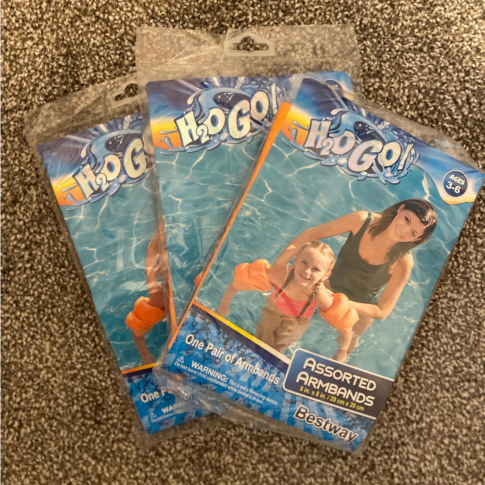 H20 Inflatables Swim Arm Bands Kids 3-6